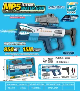 MP5 Automatic Water Suction Self-Priming Electric Water Gun with Dual Functions and Dual Modes
