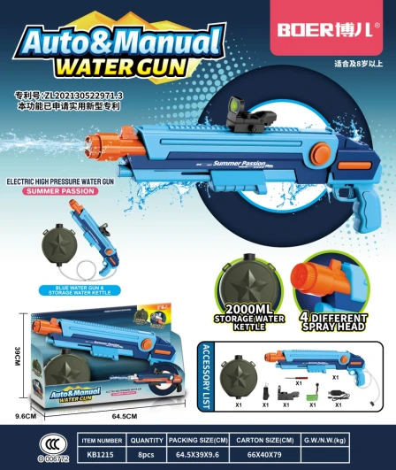 Handheld and Automatic High-Pressure Water Gun