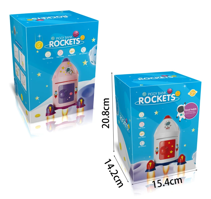 Rocket Piggy Bank