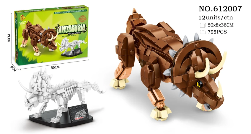 Triceratops and Fossils