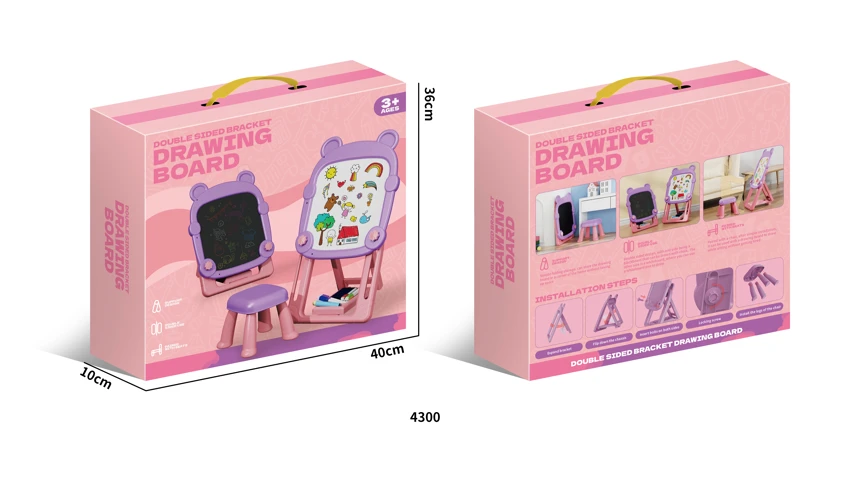 Children\'s Stand-Up Drawing Board - Pink