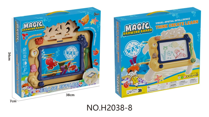 Little Ocean Magnetic Color Writing Board - With Stand