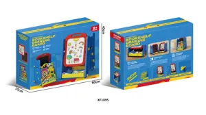 Double-Sided Learning Easel (with Book Shelf) - Blue