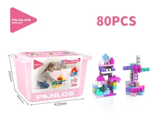 80-Piece Large Brick Building Block Set for Girls