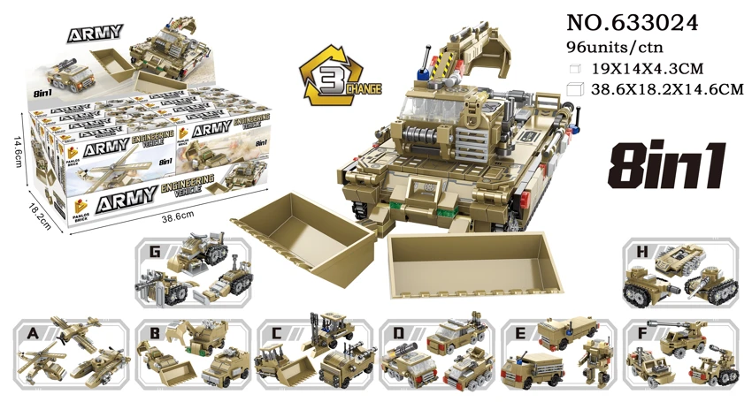 Engineer Construction Vehicle 3-in-8 1