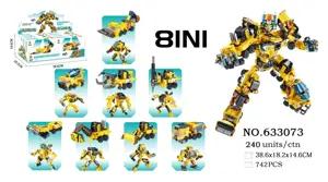 Engineering Mecha 2 Transforms into 8 Combination