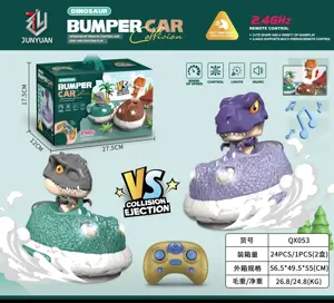 2.4G Two-Player Dinosaur Bumper Car Kart