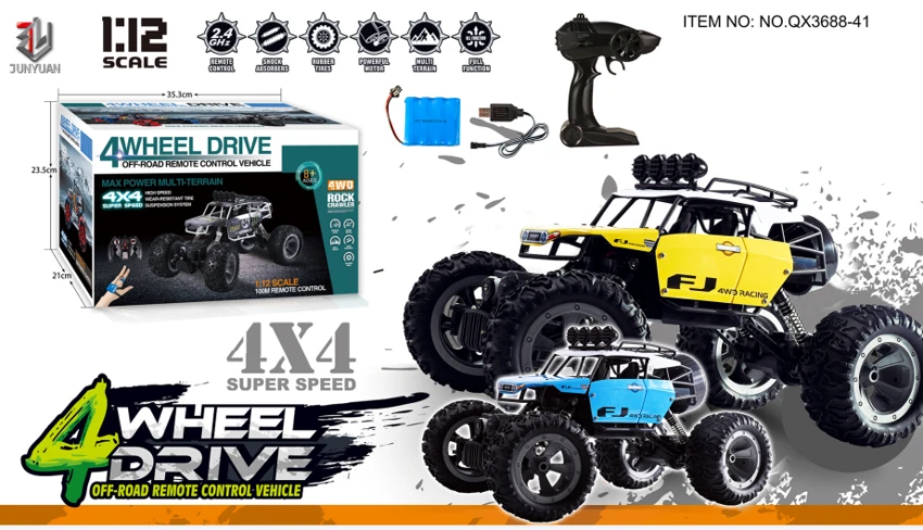 1:12 Scale Four-Wheel Aluminum Off-Road Vehicle