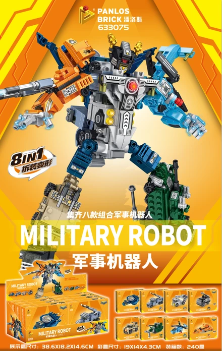 2-in-1 Combined Military Mecha