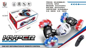 Remote-controlled stunt car(Silver transparent wheel)