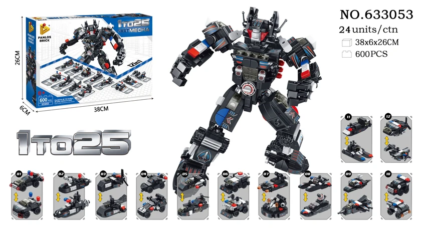 2 into 12 merge 1 SWAT Mecha