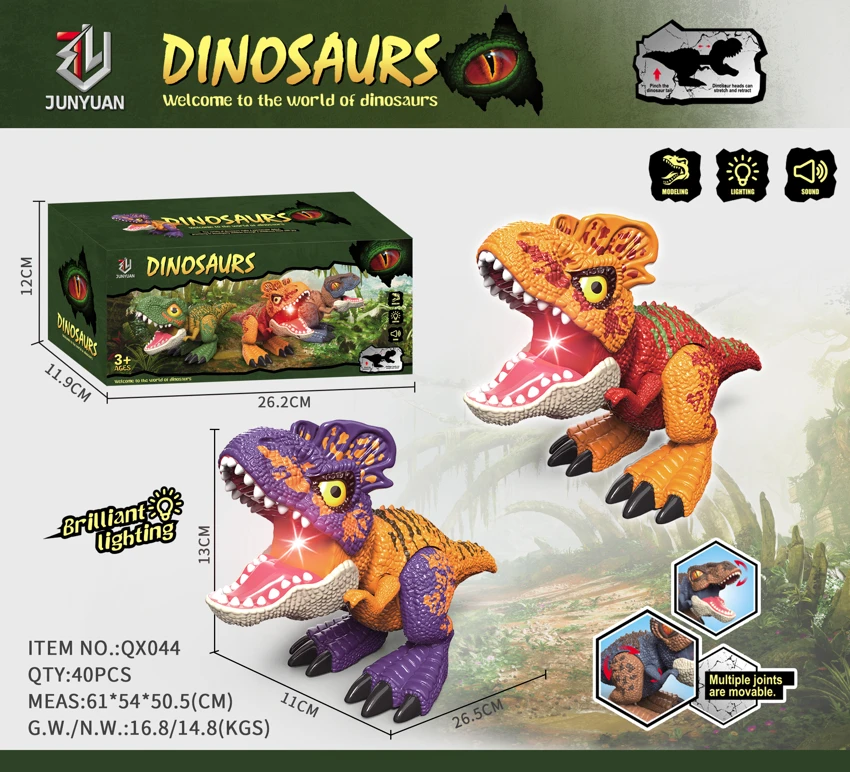 Chibi Cartoon Telescopic Double-Crowned Dragon