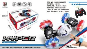 Remote-controlled stunt car(Silver transparent wheel)