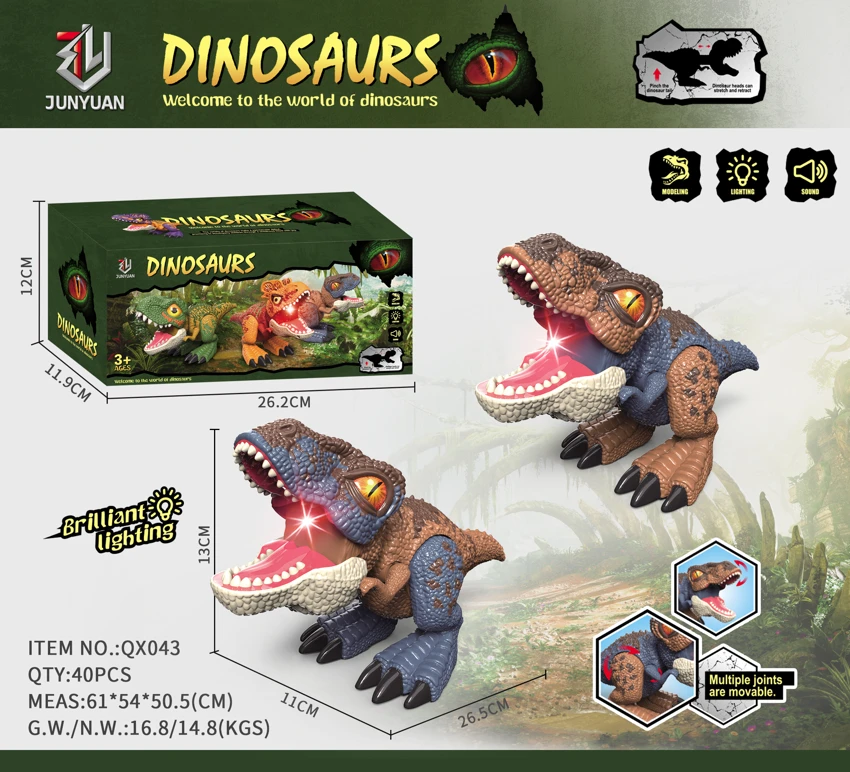 Chibi Cartoon Telescopic Velociraptor