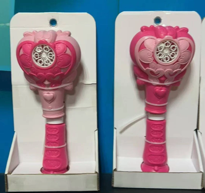 Electric Multi-Hole Bubble Wand (Magic Wand) Two-Color Assortment