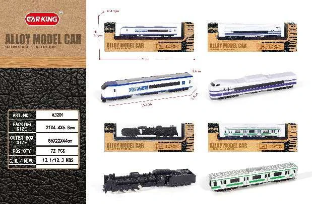 Alloy Train Model (Assorted 8-Piece Set)
