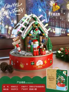 Christmas Cottage Music Box