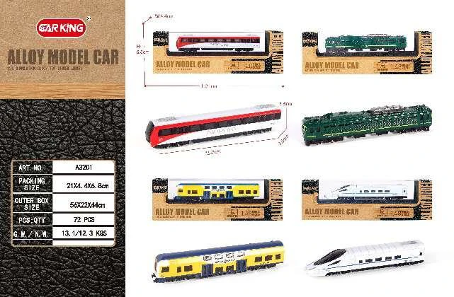 Alloy Train Model (Assorted 8-Piece Set)