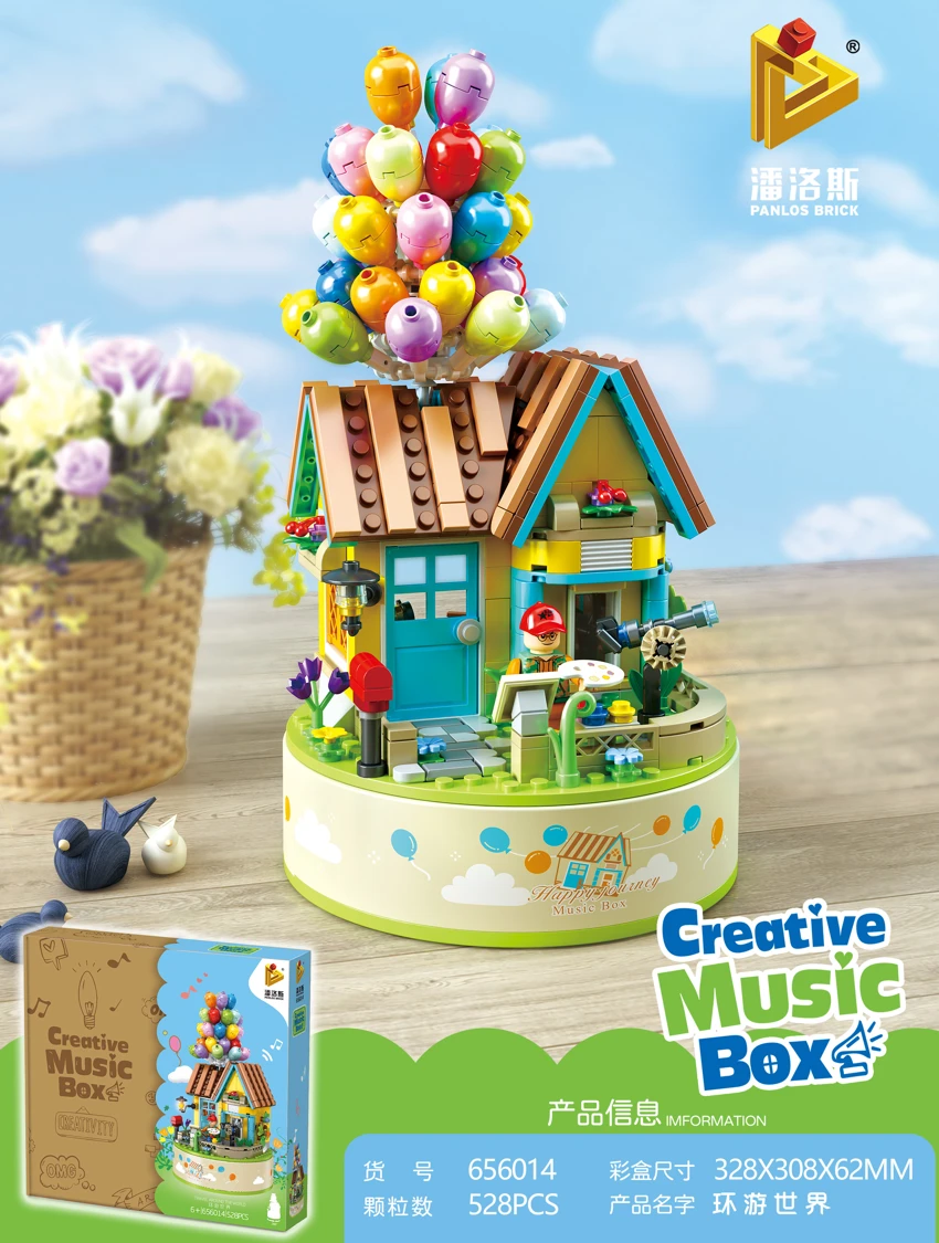 Balloon House Music Box