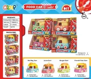 Single Girl Food Truck Assembly Kit (English, Four Varieties Assorted)