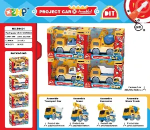 Single-unit assembly/disassembly engineering vehicle (4 models mixed)