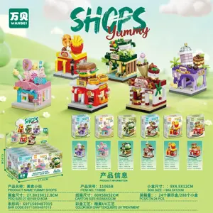 New Edition Exquisite Street View: Food Alley Building Blocks