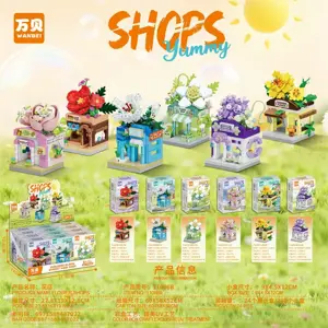 New Edition: Exquisite Street Scene Flower Shop Building Blocks
