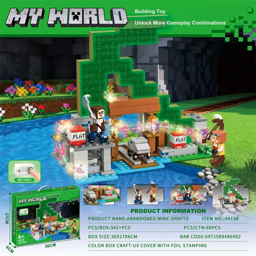 342+PCS Minecraft Pickaxe Mine