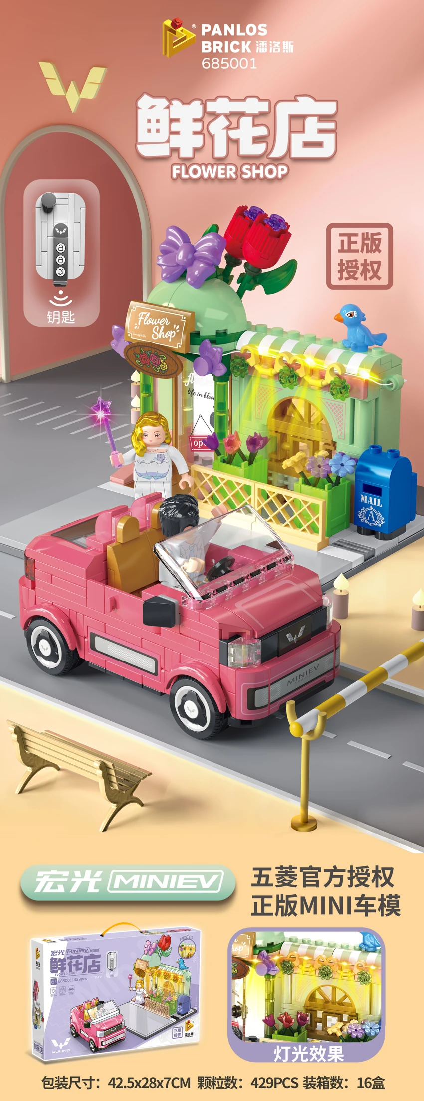 Convertible Wuling Mini - Flower Shop