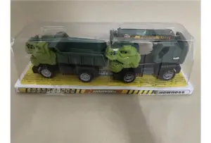 P-cup/Box-foot Dinosaur Gliding Construction Vehicle, Set of 2 (2 Mixed Styles)