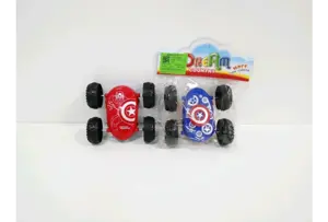 Double-sided, double-inertia Captain America four-wheel drive car