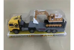 Inertia tractor-mounted trolley