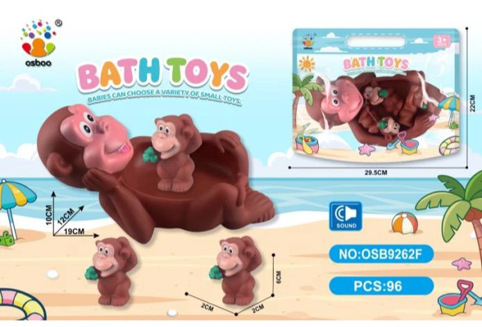 Water Play Bathroom PVC Gorilla Set