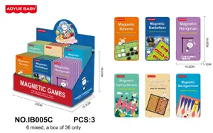 6 Sets * 6 Game Chess Box (Magnetic Iron Box)