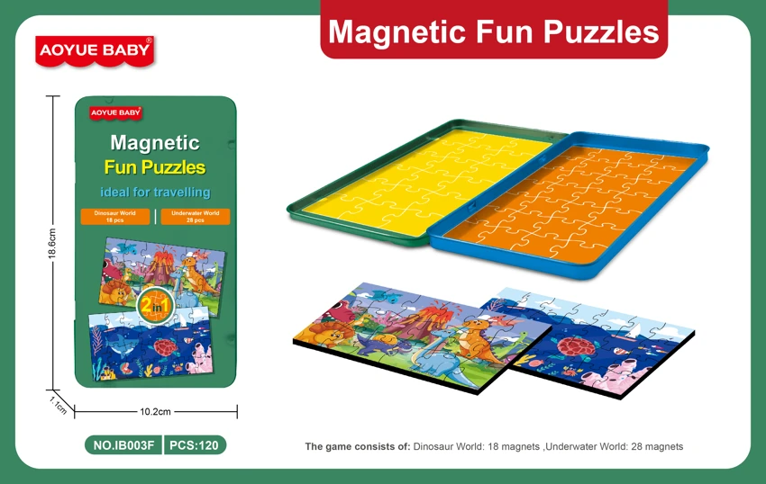 Cartoon Puzzle (Magnetic Iron Box)