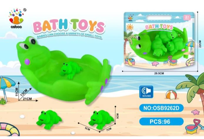 Water Play Bathroom PVC Frog Set