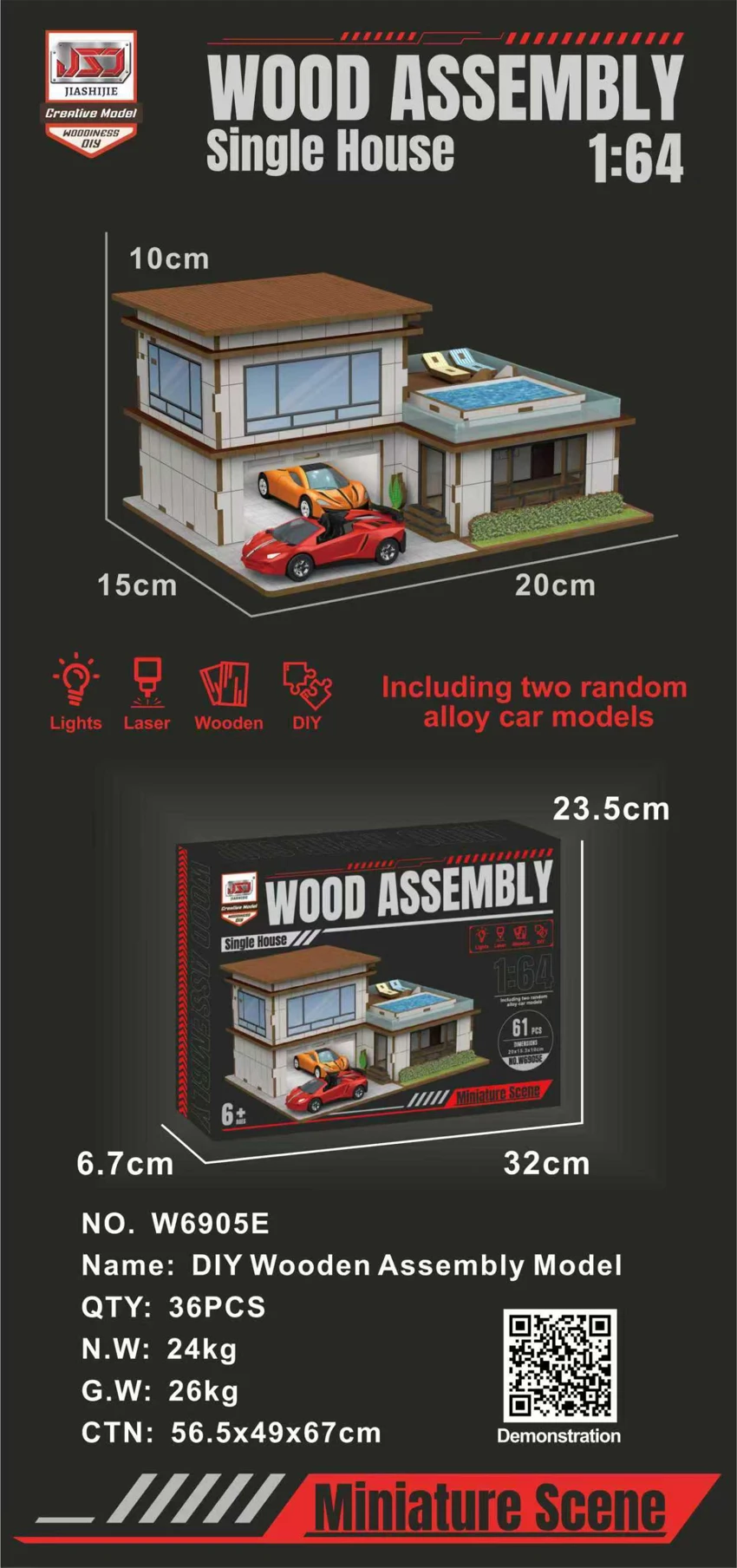 DIY Wooden Villa Model