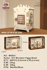 DIY Wooden Piggy Bank
