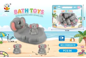 Water Play Bathroom PVC Little Elephant Set