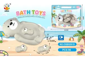 Water Play Bathroom PVC Bear Parent-Child Set