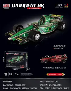 DIY Wooden Assembly Pullback F1 Racing Car