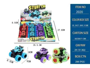 Internet celebrity Bigfoot double inertia car four-wheel drive off-road vehicle classic inertia car (12PCS single price)