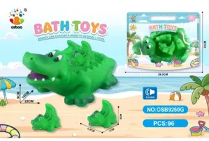 Water Play Bathroom PVC Crocodile Set