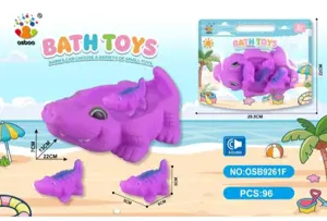 Water Play Bathroom PVC Crocodile Set