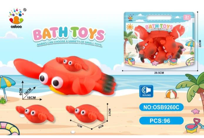 Water Play Bathroom PVC Crab Set