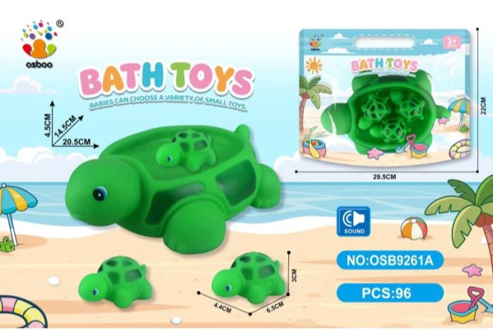 Water Play Bathroom PVC Turtle Set