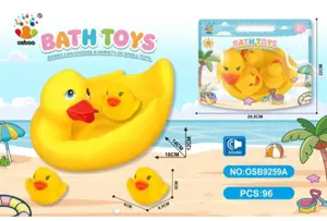 Water Play Bathroom PVC Little Yellow Duck Set