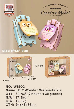 DIY Wooden Walkie-Talkie (Set of 2)