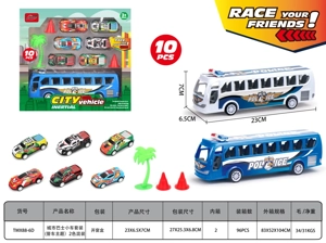 City Police Car Bus Set
