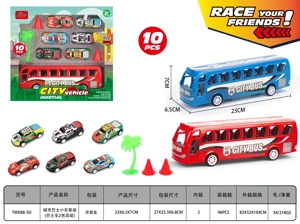 City Bus Car Set